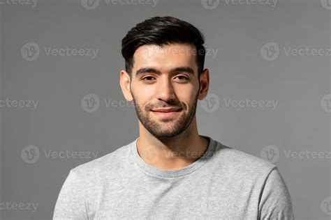 close  portrait  smiling handsome young caucasian man face