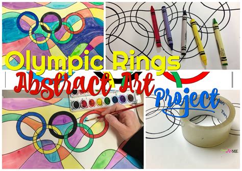 Olympic Rings Abstract Art Project - Create Art with ME