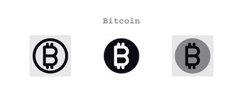 Conjunto De Iconos De Bitcoin Vector Premium