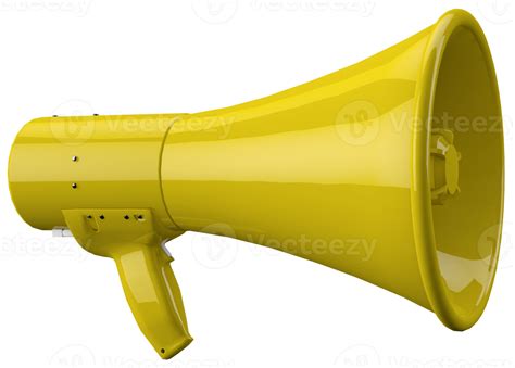 Yellow Megaphone On Isolated Background 3d Render 18795949 Png