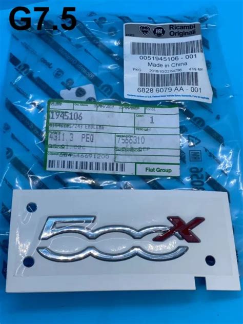 NEW GENUINE FIAT 500X Logo Badge Emblem For Rear Tailgate