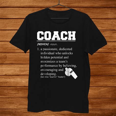 Coach Definition Tshirt Funny Coach Shirt - TeeUni