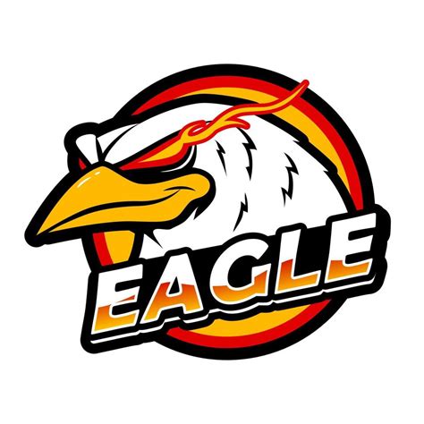 Head Eagle Angry Mascot For Sports And Esports Logo Vector Illustration