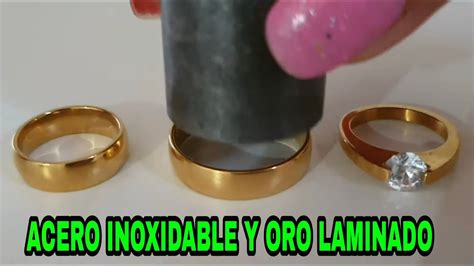 Cuál es la diferencia entre oro laminado y acero inoxidable Qué es oro