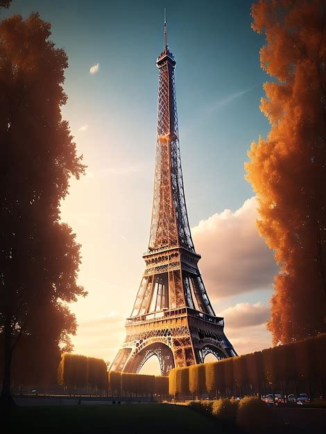 Premium AI Image French Eifel Tower