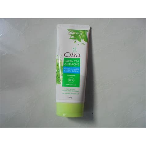 Jual CITRA GREEN TEA ANTIACNE FACIAL FOAM Shopee Indonesia