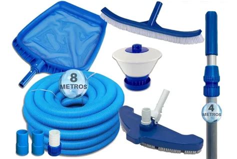 Kit Limpeza Piscina Aspirador Jumbo Peneira Super Cabo M