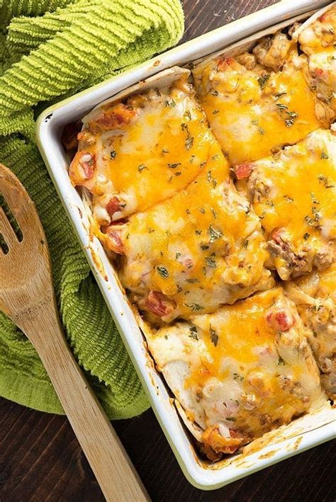 Taco Bake With Soft Tortillas