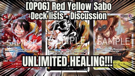 OP06 Red Yellow Sabo Deck Profile And Deck Compilation One Piece TCG