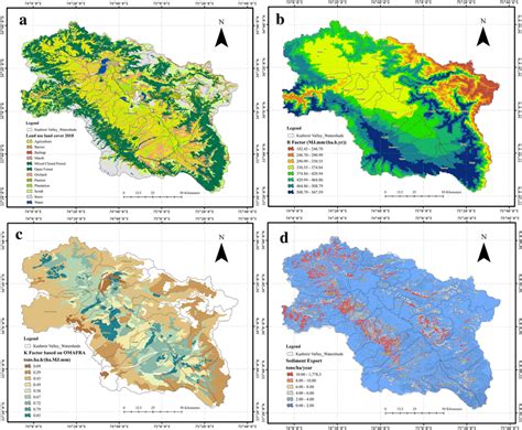 A Spatial Distribution Of Different Lulc Classes In The Kashmir Valley