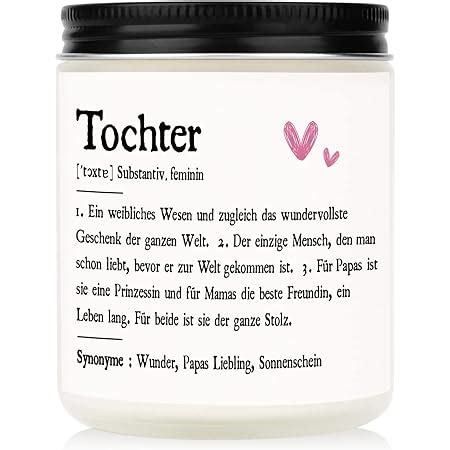 Amazon De Mutter Tochter Geschenk F R Tochter Sagen Duftkerzen Im Glas