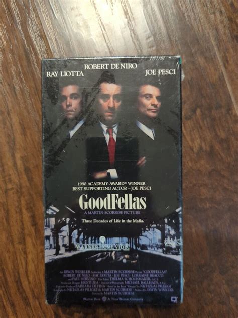 Goodfellas Vhs 1991 New Sealed Watermarked Robert De Niro Joe Pesci