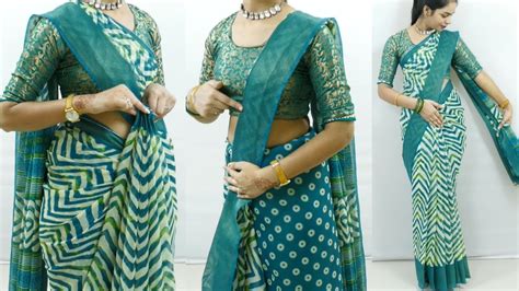 Silk Saree Draping Tutorial To Look Very Silm Tall Saree Draping