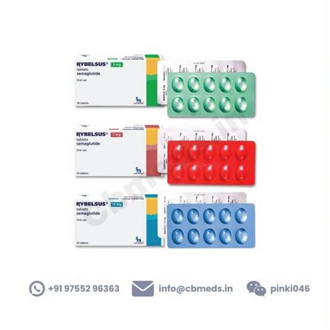 Rybelsus Semaglutide 7 Mg Tablet At Rs 3400 Stripe Pharmaceutical