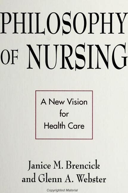 Philosophy Of Nursing State University Of New York Press