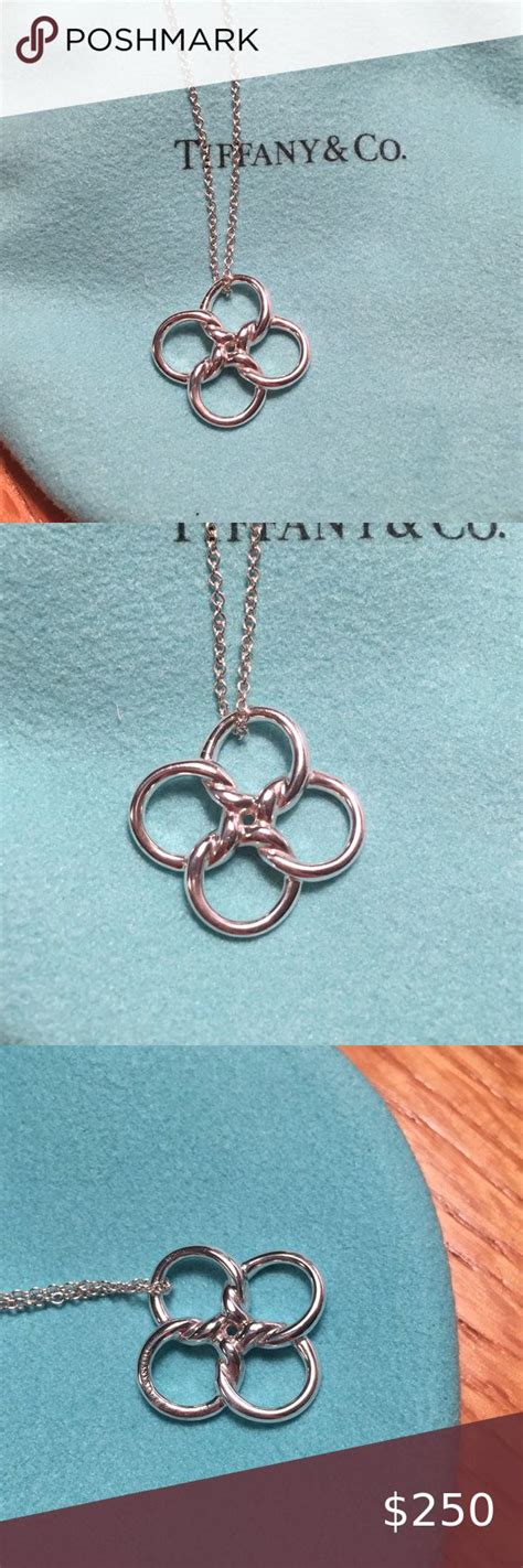 Tiffany And Co Quadrifoglio Pendant With 16” Chain