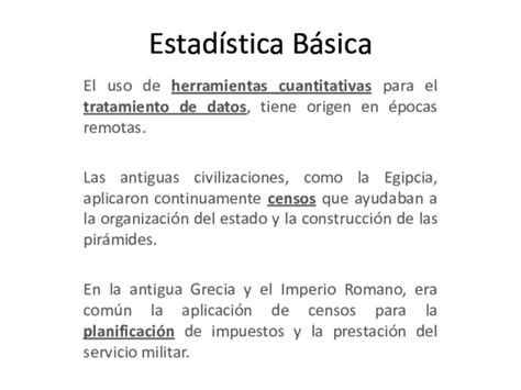 (PPT) Estadistica Basica PRESENTACION