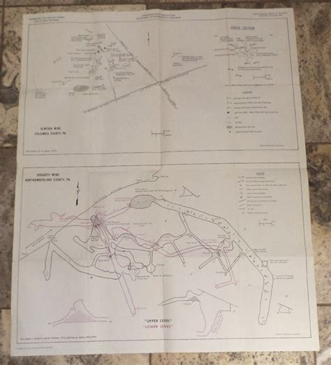 Mining Map 1977 Vintage Mine Locations Map Pennsylvania - Etsy