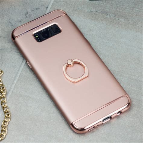 Olixar XRing Samsung Galaxy S8 Plus Finger Loop Case Rose Gold