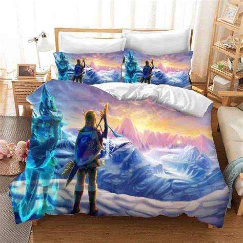 DAgfrgh Housse De Couette 220x260cm Zelda Ensembles De Literie Avec