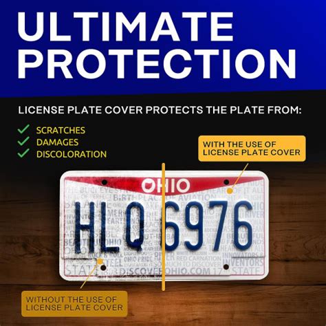 Snagshout | Tinted License Plate Cover Set of Standard Fit - Front ...