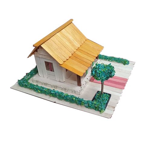 Jual Prakarya Maket Miniatur Rumah Adat Kebaya Betawi 3 Dari Stik Es