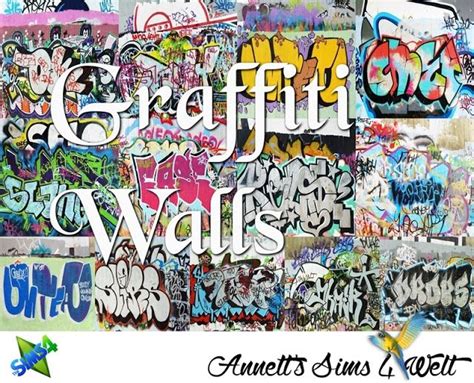 The Best Graffiti Walls By Annett85 Sims Sims 4 Free Sims 4