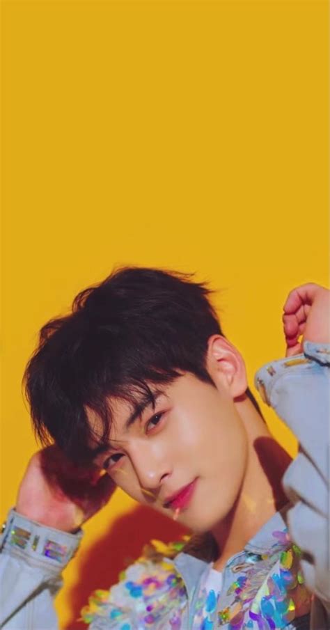 ASTRO Cha Eun Woo Yellow HD Wallpaper Cha Eun Woo Actores Coreanos