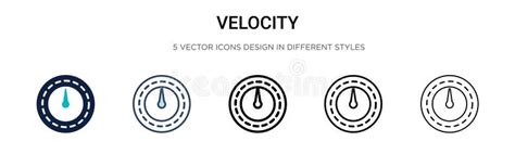 Velocity Icon Vector From Big Data Collection Thin Line Velocity