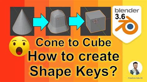 How To Create Shape Key Blend Shape Morph Blender Tutorial