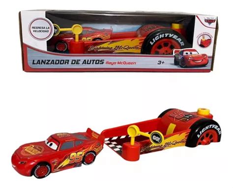 Carro Cars Rayo Mcqueen Con Lanzador De Autos Toymark Env O Gratis