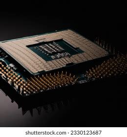 close photo  computer parts processor ai generated image