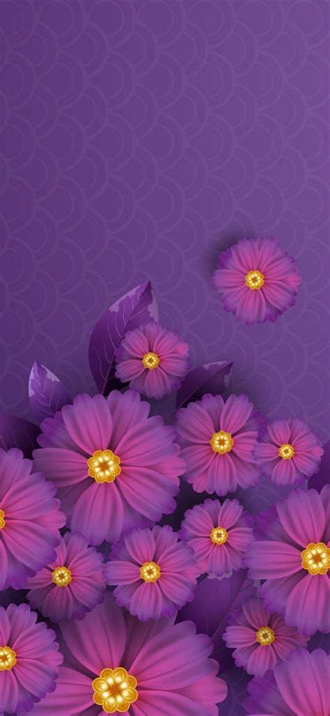 Lovely Purple Flowers Wallpaper