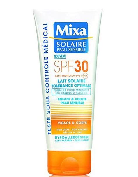 Beaute Soin Creme Solaire Protection Plage Ete Lait SPF30 200ml Mixa