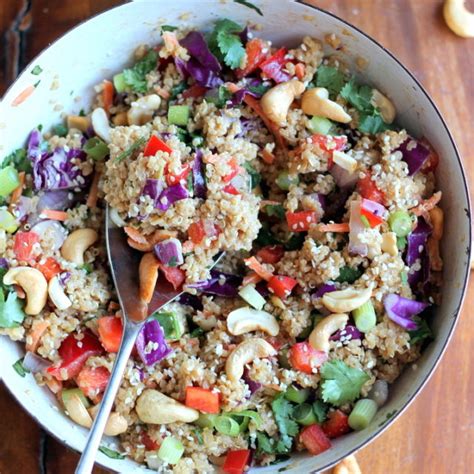 Crunchy Cashew Thai Quinoa Salad Get Healthy U