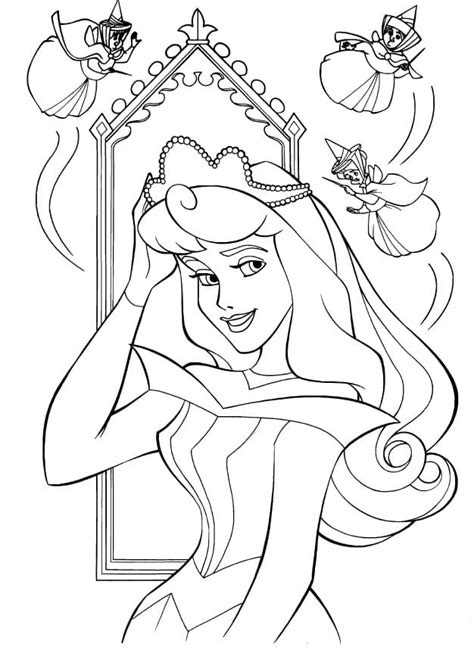 Coloriage Princesse Aurore Halloween T L Charger Et Imprimer