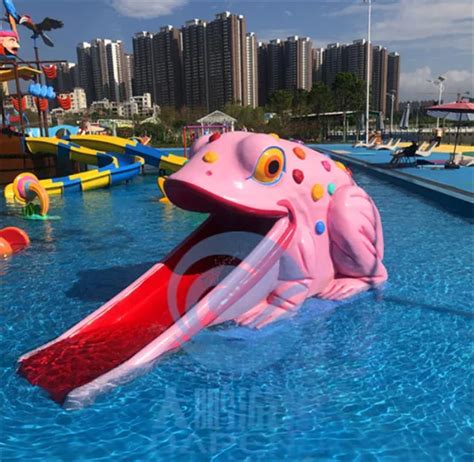 Amusement Park Water Games Equipment Fiberglass Water Slides for Kids ...