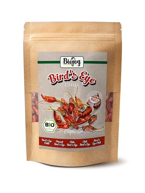 Biojoy BIO Birds Eye Chili Ganz 150 G Getrocknete Bird Eye Chili