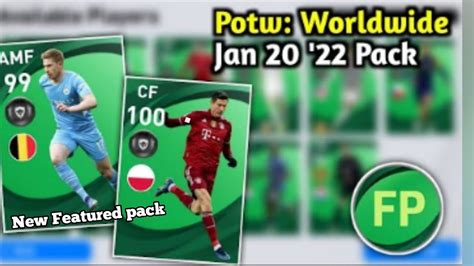 Upcoming Thursday Potw Pack World Wide Featured Pack In Pes