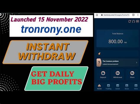 Today New Trx Project Launched November Live Withdraw Proof