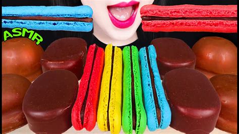 Asmr Rainbow Sticks Chocolate Marshmallow Ice Cream 무지개 스틱 초콜릿 마쉬멜로우