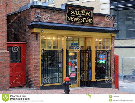 Old Historic Brick Storefront Of Sulgrave Newsstand In The Heart Of