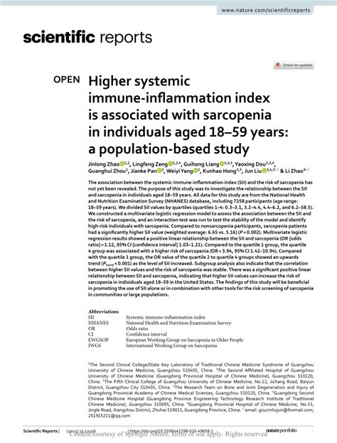 Pdf Higher Systemic Immune Inflammation Index Is Associated With