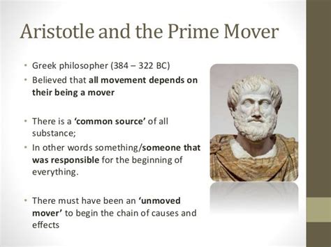 Aristotle & the cosmological argument