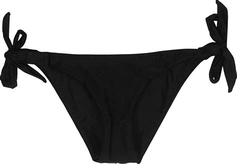 Amazon Cocoship Black Women S Solids Bikini Bottom Adjustable Side