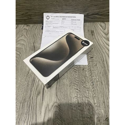 Jual IPhone 15 Pro Max 256gb Natural Titanium Garansi Resmi IBox SA A