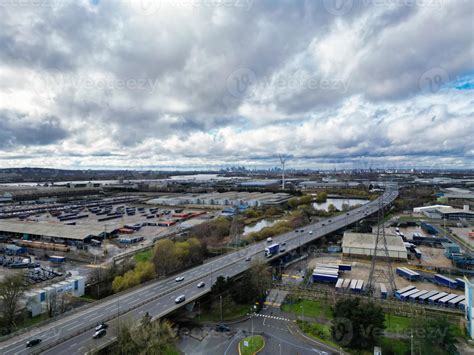 Aerial View Of Dagenham London City Of England United Kingdom March