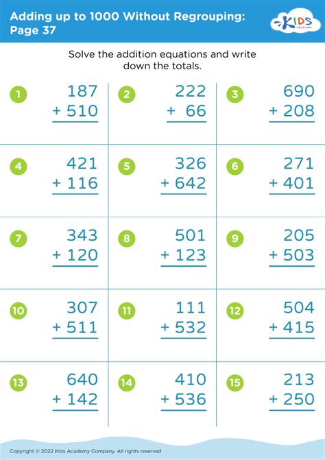 2nd Grade Math Worksheets - Free Printable Worksheets for Second Grade