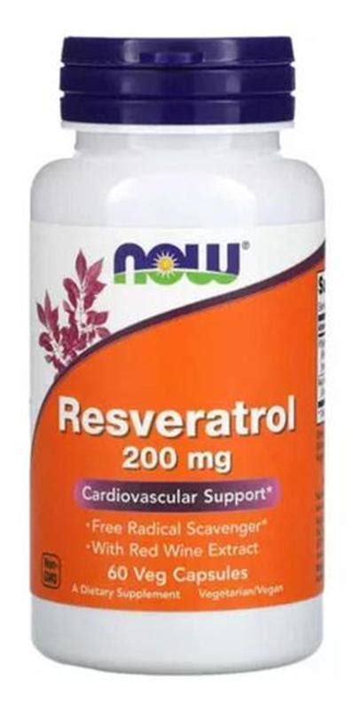 Natural Resveratrol Mg Caps Now Now Foods Fitoter Picos