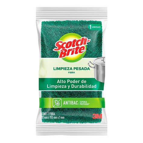 Fibra 3M Scotch Brite Cocina Limpieza Profunda 1 Pza Bodega Aurrera